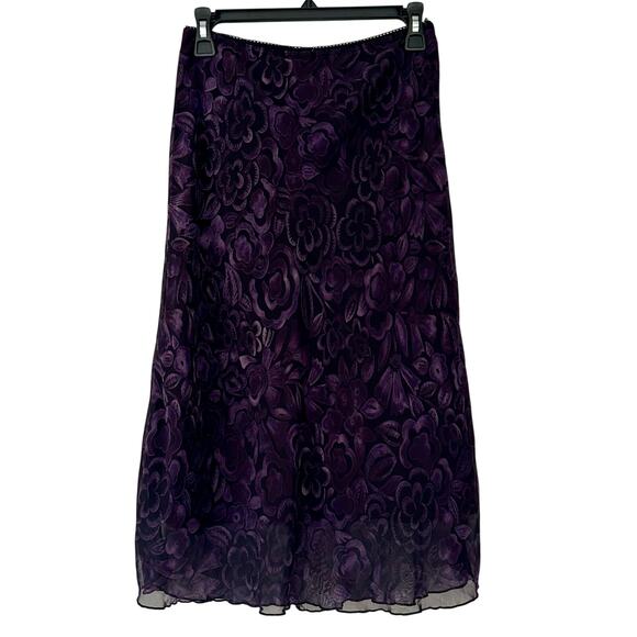 Vintage Studio Y maxi skirt dark floral fairy Y2K whimsigoth goth romantic S - Picture 1 of 12